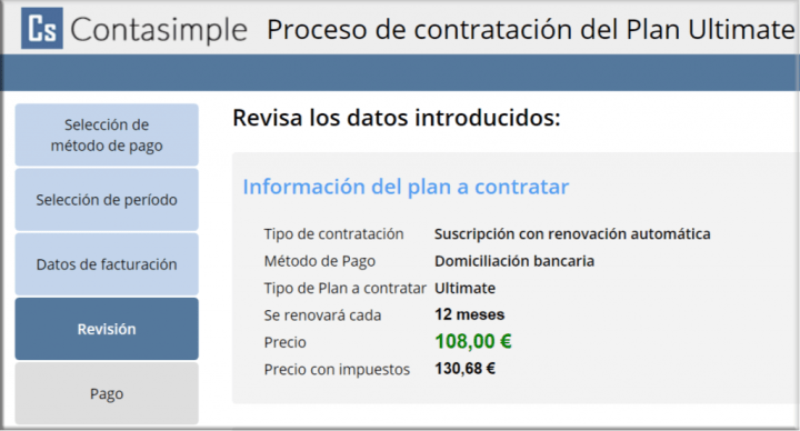 Cómo contrata la suscripción nuestro cliente