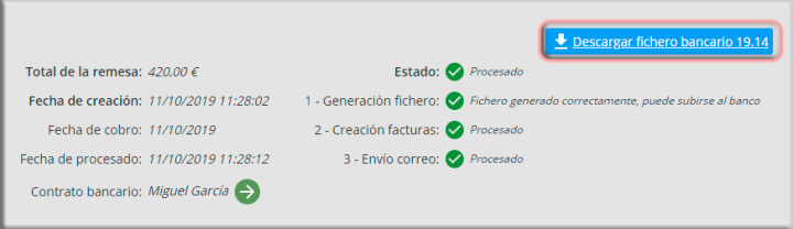 Descargar fichero bancario 19.14