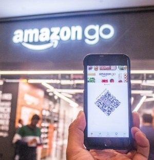 del online al offline. Amazon go